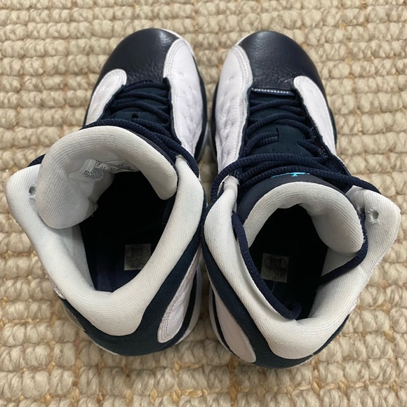Jordan 13 Retro White Obsidian Powder Blue GS 5Y - Picture 9 of 10
